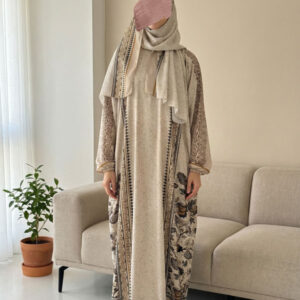 Elegant Treated Satin Isdal - Biege