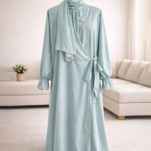 Pastel blue Cotton Isdal - Crochet